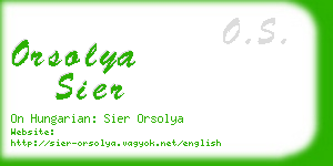 orsolya sier business card